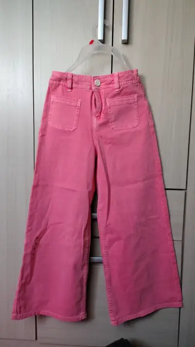 Jeans rosados para niña Tribu talla 8 - miniatura 2