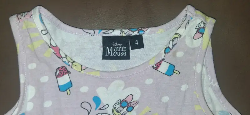Vestido infantil Minnie Mouse estampado - 3