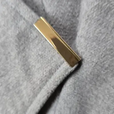 Abrigo Gris Talla S gris con cinturón para mujer - miniatura 4