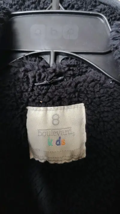Chaqueta negra para niños talla 8 - miniatura 2