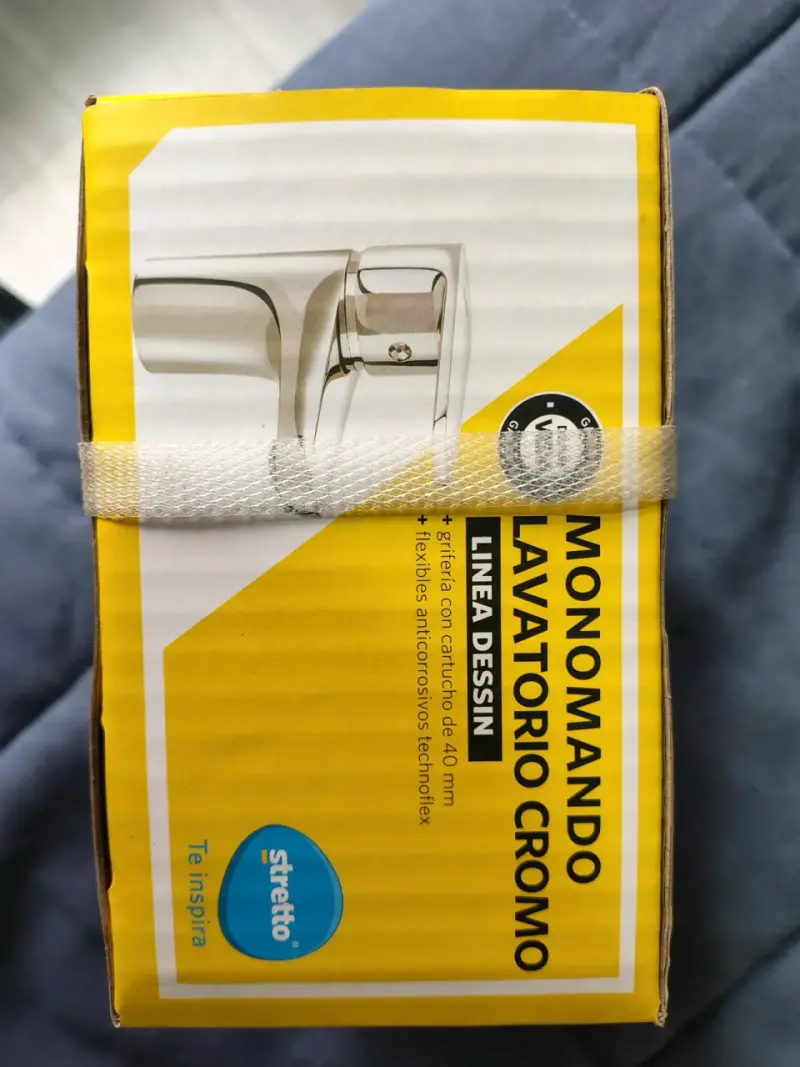 Monomando para lavatorio Stretto cromo