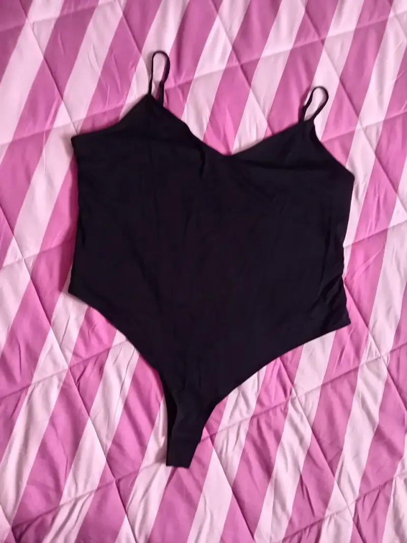 Body negro de tirantes H&M talla XL