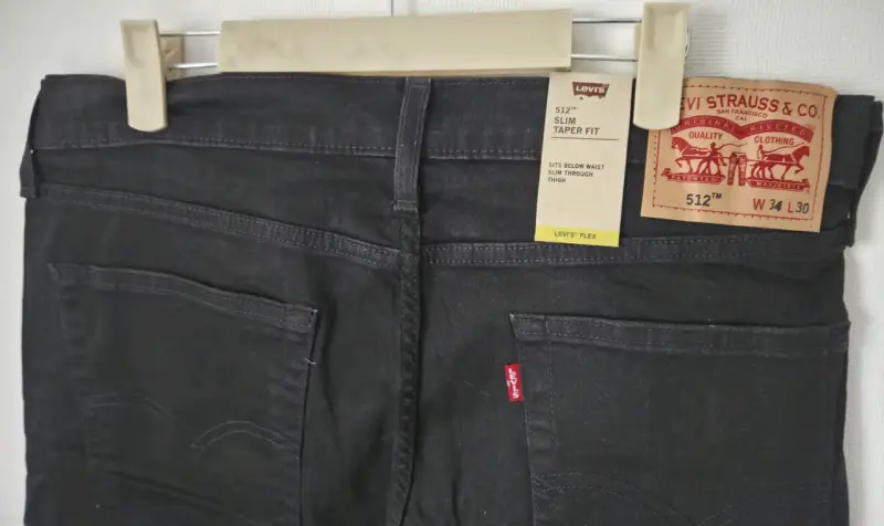 Jeans Levi's 512 Slim Taper Fit Negro - 2