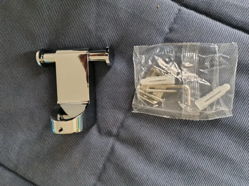 Percha doble de acero inoxidable Stretto - 2