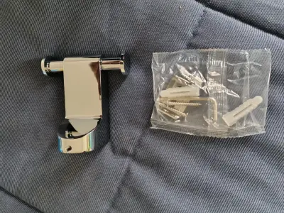 Percha doble de acero inoxidable Stretto - miniatura 2