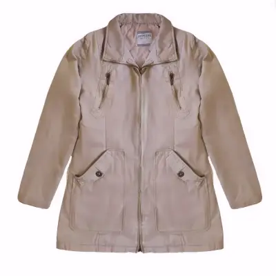 Parka Opposite beige Talla S mujer con cierre - miniatura 1