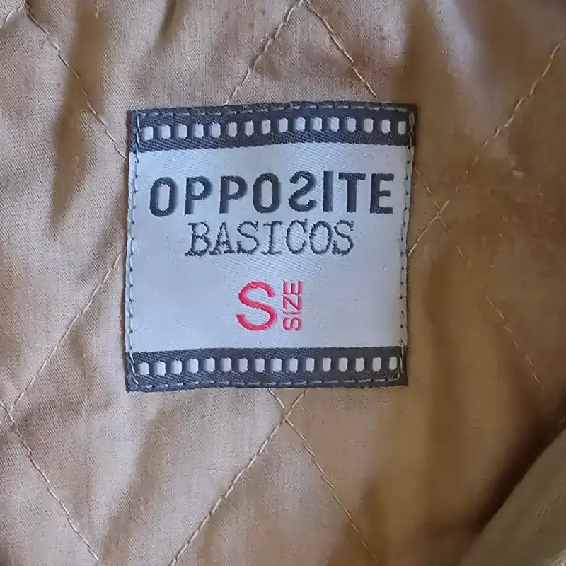 Parka Opposite beige Talla S mujer con cierre - 4