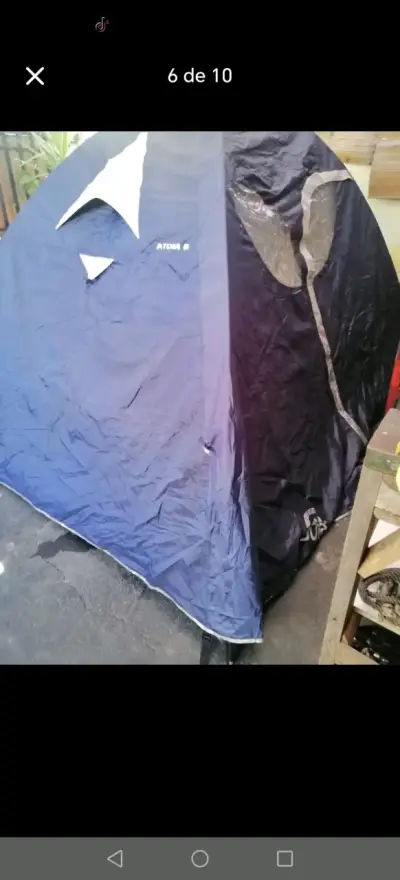Carpa de camping Doite Atom 6 personas azul - miniatura 2
