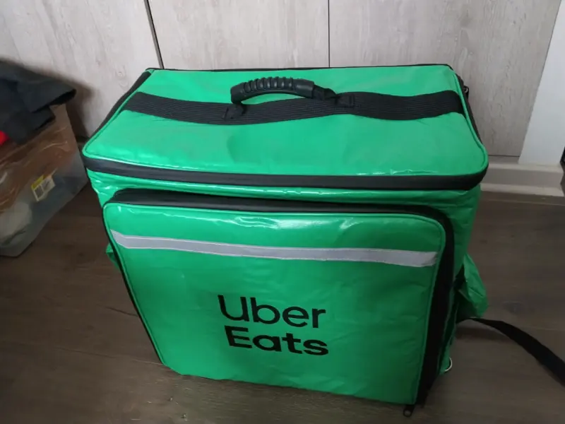 Bolso térmico de reparto Uber Eats verde - 1