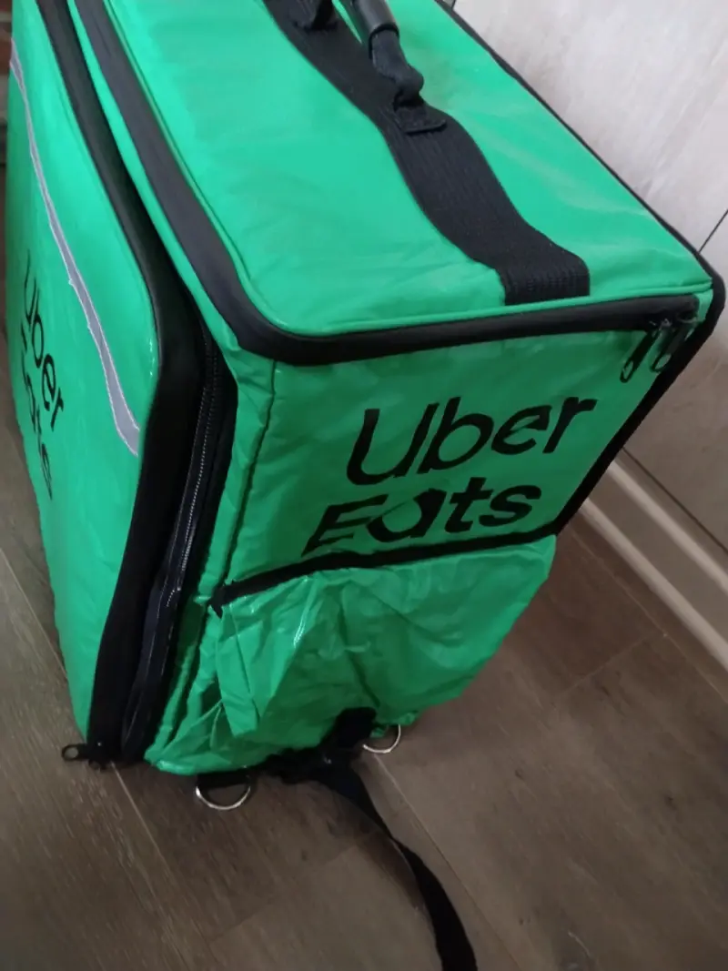 Bolso térmico de reparto Uber Eats verde - 3