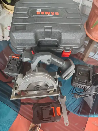 Sierra circular inalámbrica Osmao 98V con batería - miniatura 2