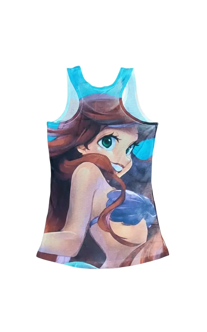 Polera sin mangas con diseño de sirena - 2