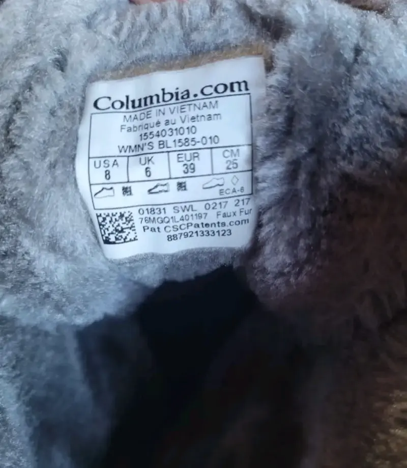 Botas de invierno negras Columbia con forro polar - 5