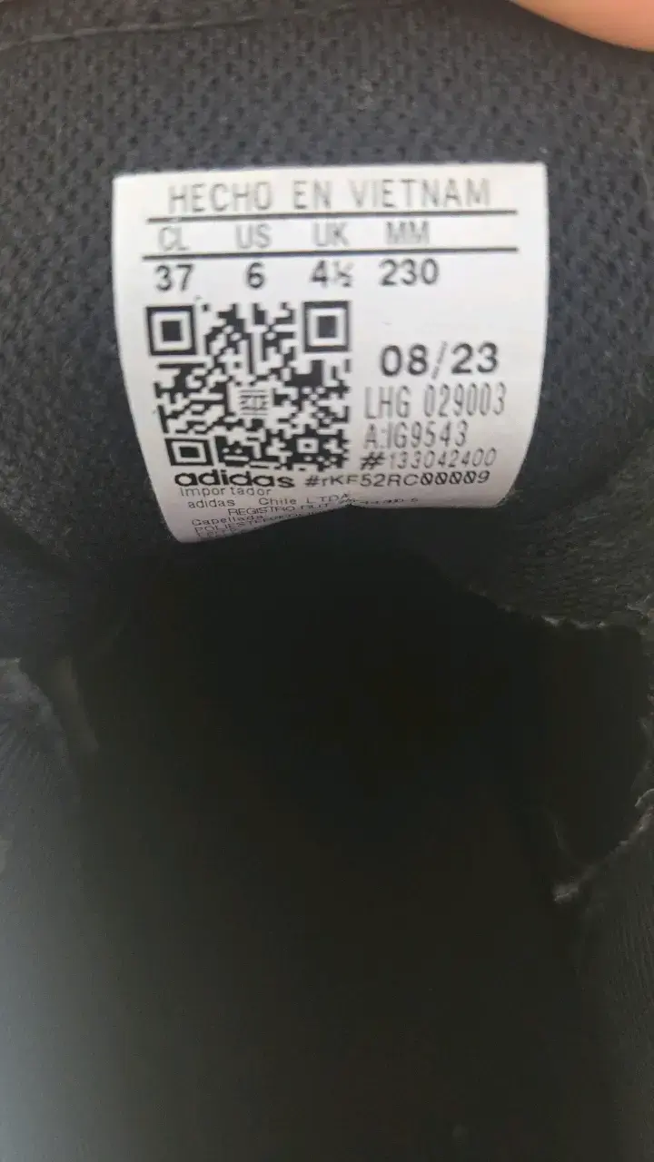 Zapatillas deportivas negras Adidas talla 37 - 3