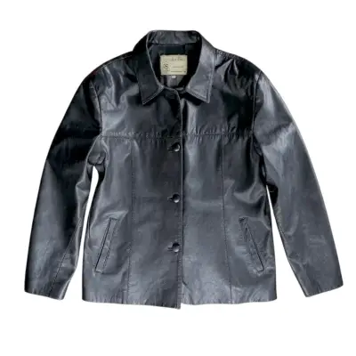 Cazadora Chaqueta de Cuero Argentino Talla L/XL - miniatura 1