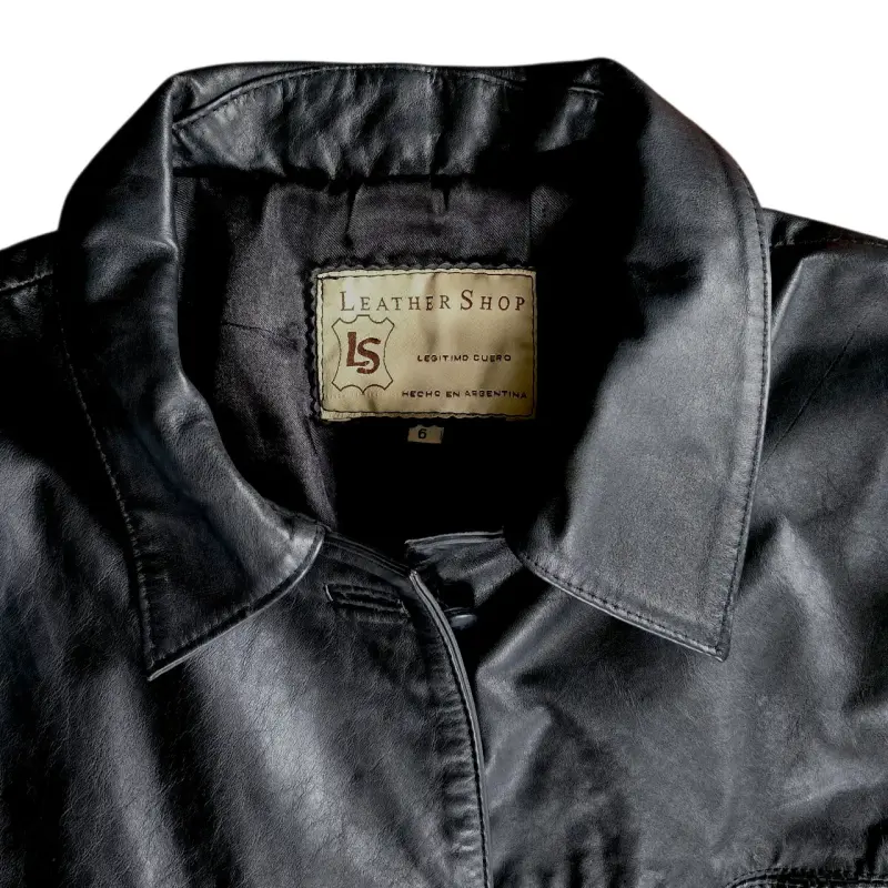 Cazadora Chaqueta de Cuero Argentino Talla L/XL - 3