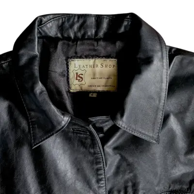 Cazadora Chaqueta de Cuero Argentino Talla L/XL - miniatura 3