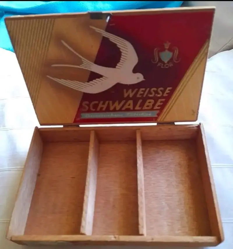 Caja de madera antigua para cigarros Gebs - 2