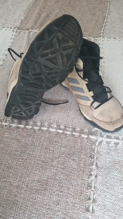Botas de trekking Adidas Terrex beige - miniatura 3