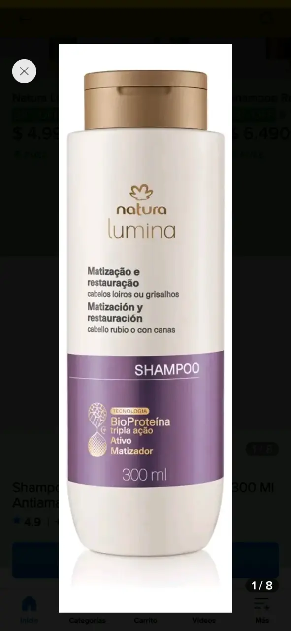 Shampoo Natura Lumina Matización y Restauración 300 ml - 3
