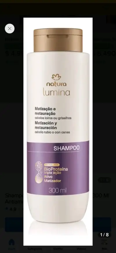 Shampoo Natura Lumina Matización y Restauración 300 ml - miniatura 3