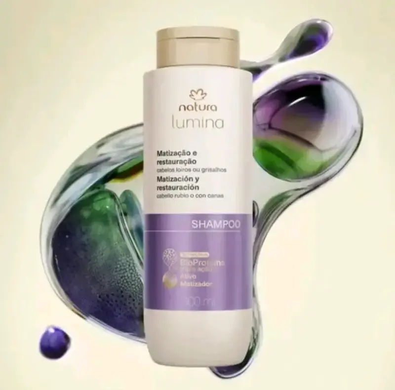 Shampoo Natura Lumina para cabello rubio o con canas - 1
