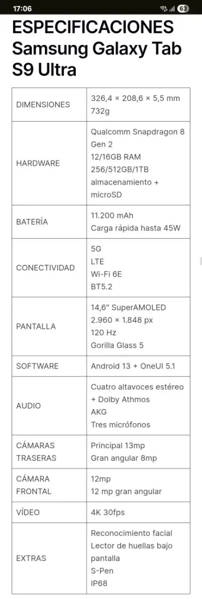 Samsung galaxy Tab S9 Ultra - miniatura 6