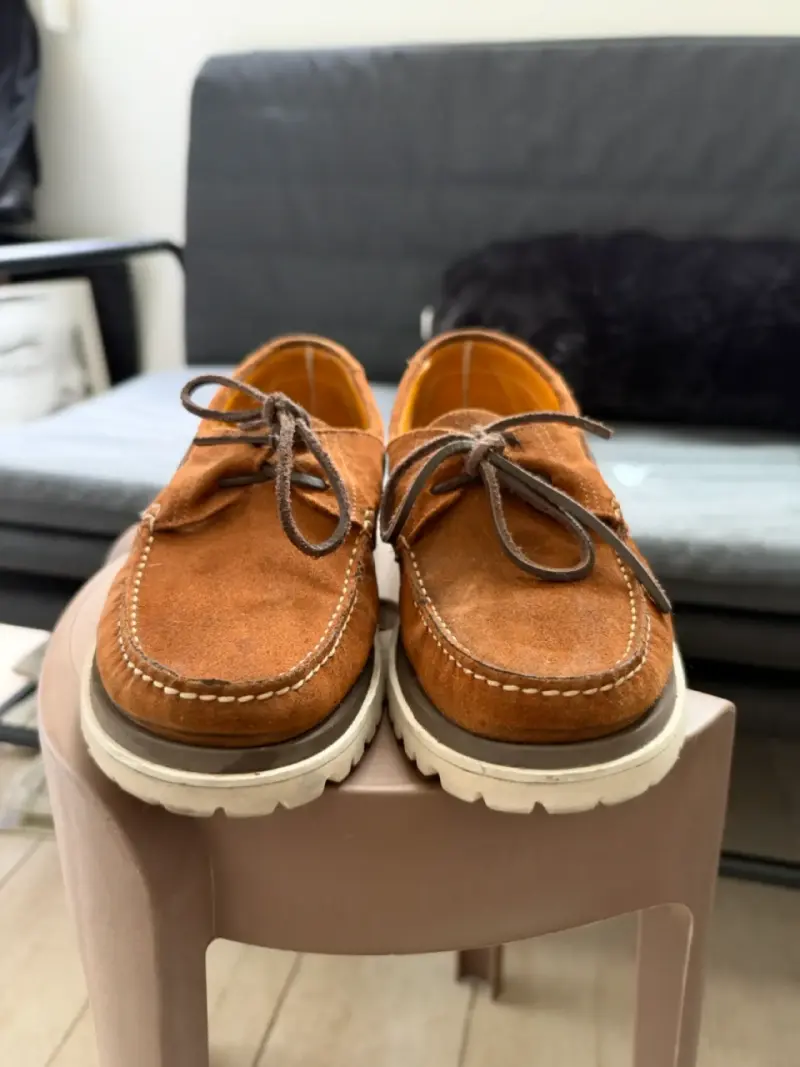 Zapatos ROCKFORD de gamuza marrón con cordones - 1