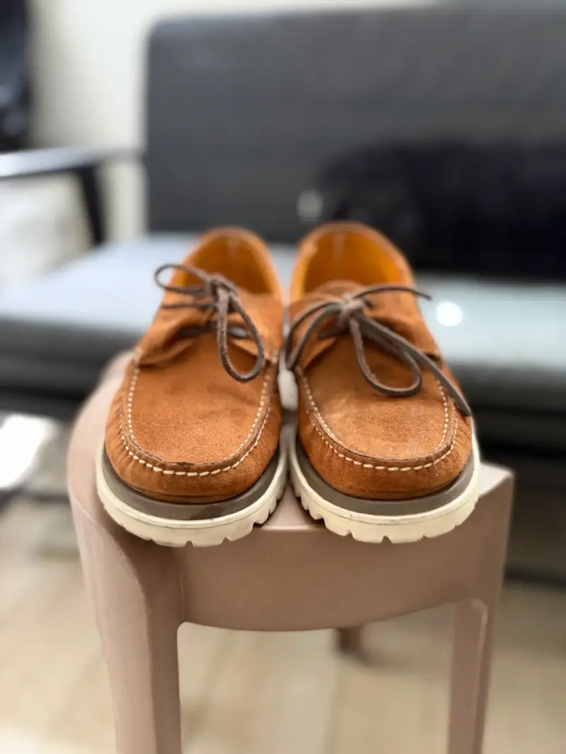 Zapatos ROCKFORD de gamuza marrón con cordones - 2