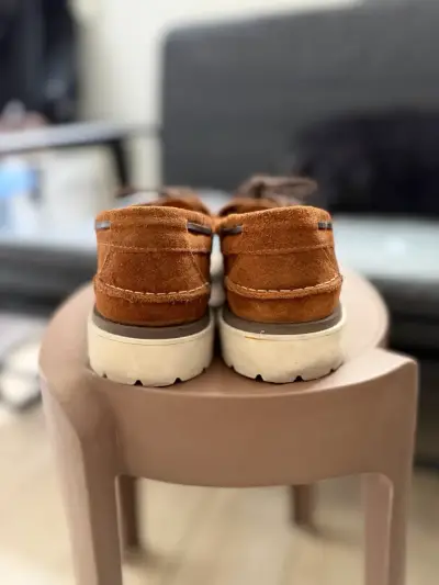 Zapatos ROCKFORD de gamuza marrón con cordones - miniatura 4