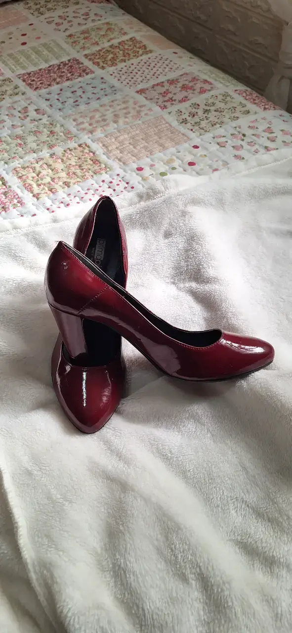 Zapatos de Tacón Rojo de Cuero Primo Piano - 2