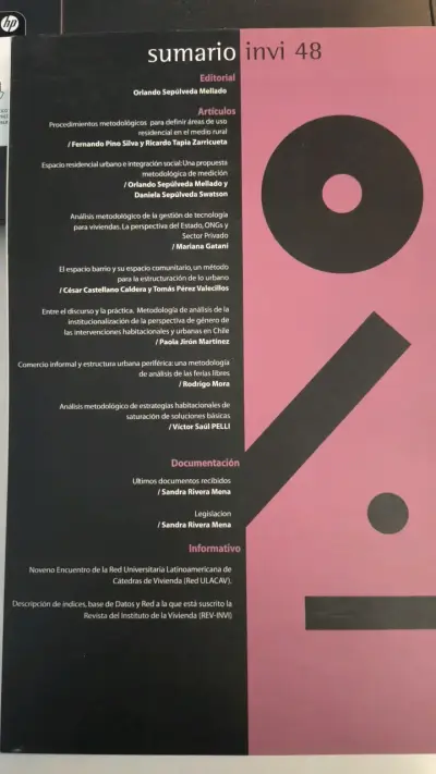 Revista Invi 48 Universidad de Chile - miniatura 2