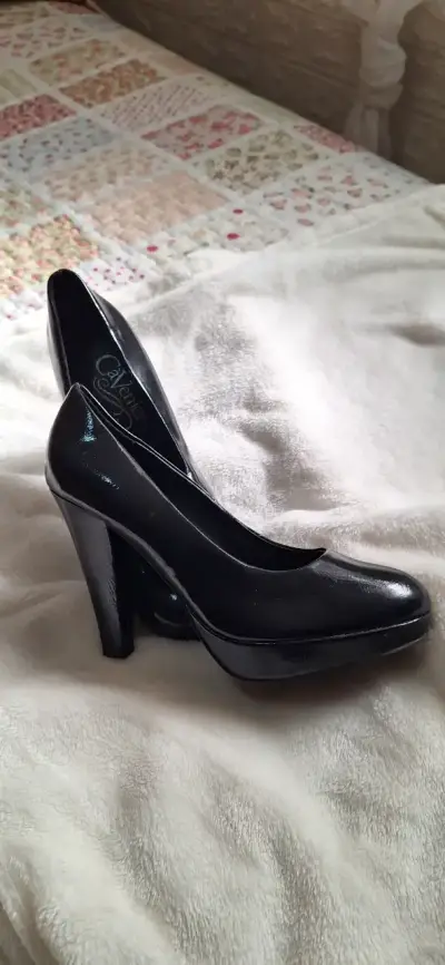 Zapatos de tacón alto negros de charol Catwalk - miniatura 3