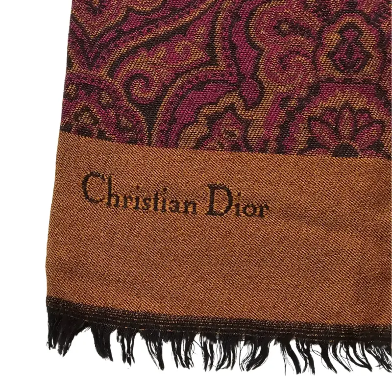 Bufanda de lana estampada Christian Dior - 3