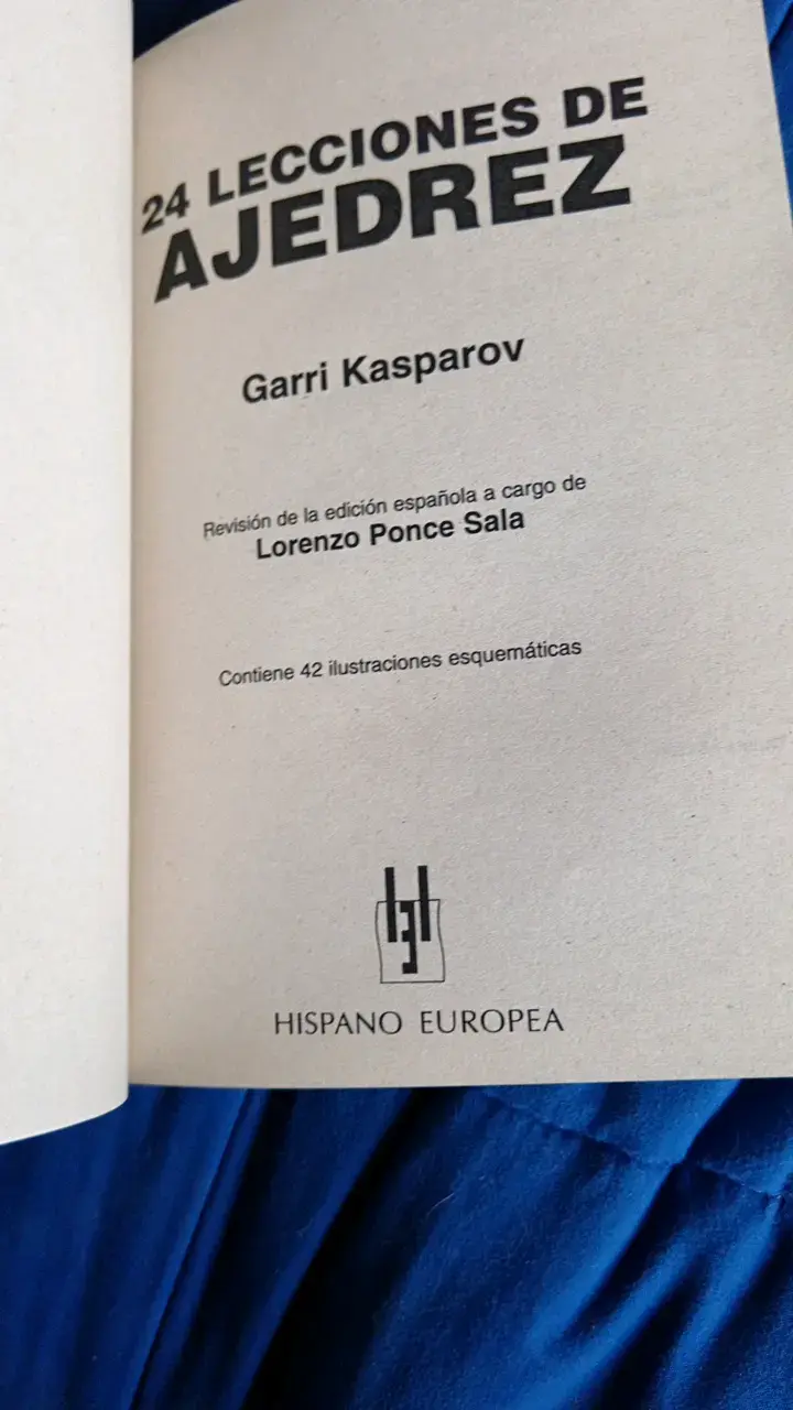 Libro 24 Lecciones de Ajedrez por Garry Kasparov - 2