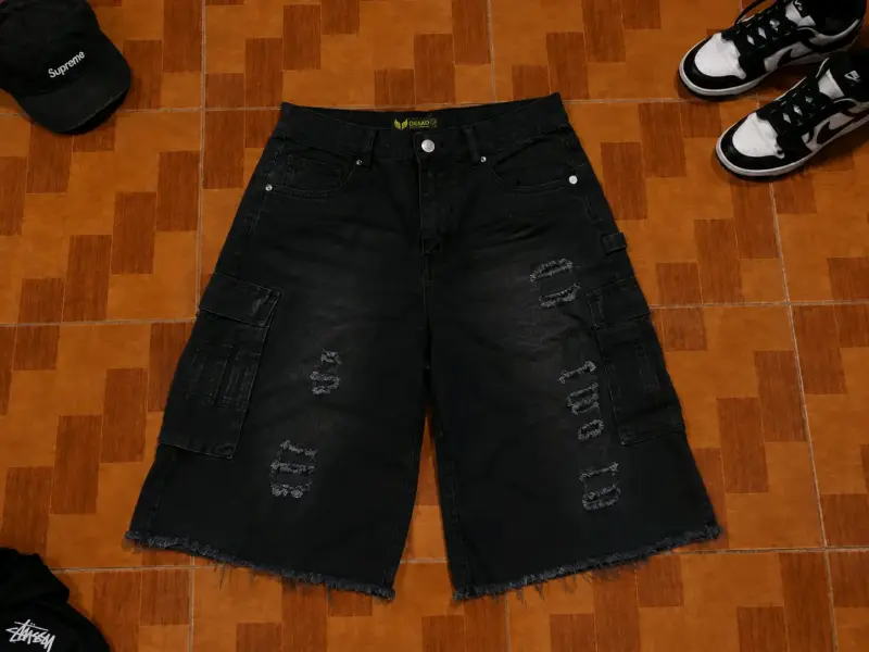Shorts Cargo Rasgado (Tallas disponibles)