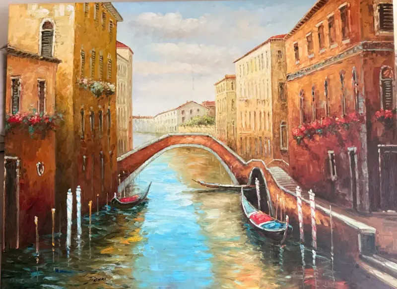 Cuadro Pintura al Óleo de Venecia