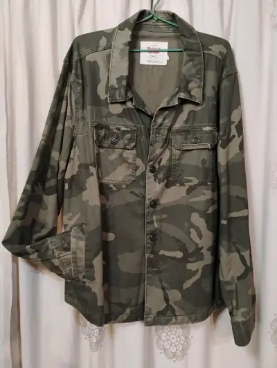 Chaqueta de Mezclilla Camuflada Hombre Talla XL - miniatura 1