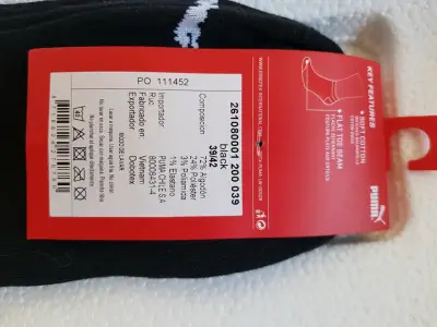 Calcetines negros Puma talla 39-42 - miniatura 2