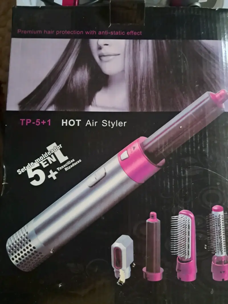 Set moldeador de pelo 5 en 1 con efecto antiestático - 2