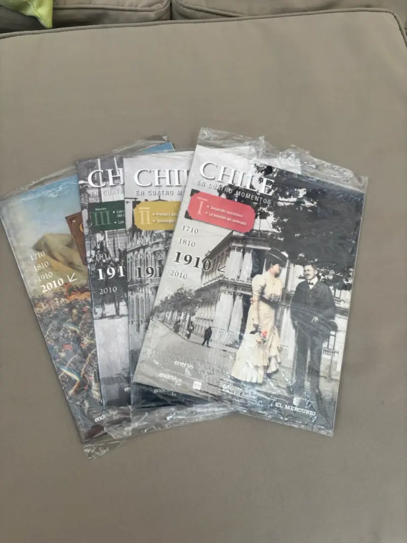 Colección de libros Chile en Cuatro Momentos - 1