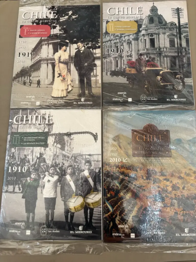 Colección de libros Chile en Cuatro Momentos - 2