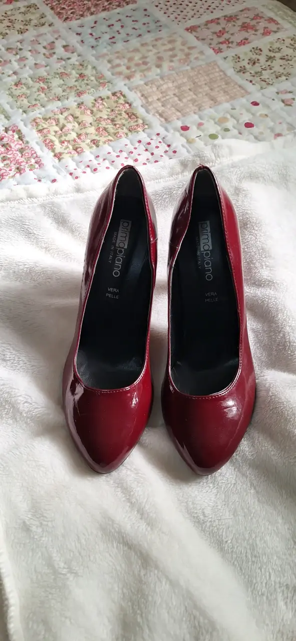 Zapatos de Tacón Rojo Vino para Mujer - 2