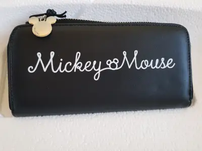 Billetera Negra Mickey Mouse Disney - miniatura 2