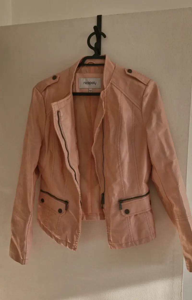 Chaqueta rosa Nicopoly con cierre y bolsillos - 1