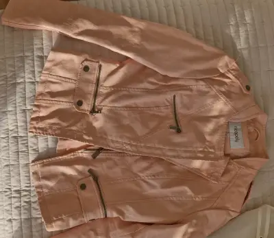 Chaqueta rosa Nicopoly con cierre y bolsillos - miniatura 2