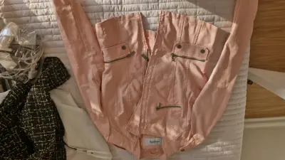 Chaqueta rosa Nicopoly con cierre y bolsillos - miniatura 3