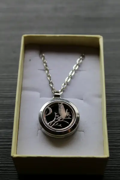 Collar aromaterapia - búho - miniatura 3