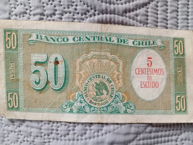 Billete antiguo de 50 pesos chilenos - 2