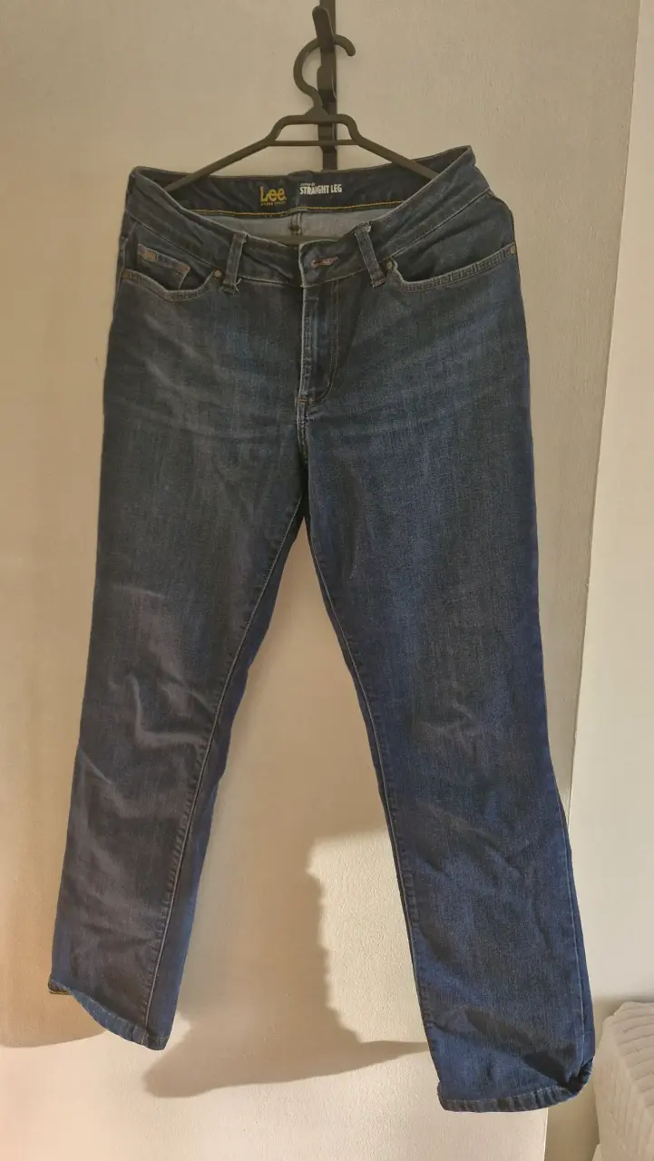 Jeans Lee Straight Leg Azul Oscuro - 1